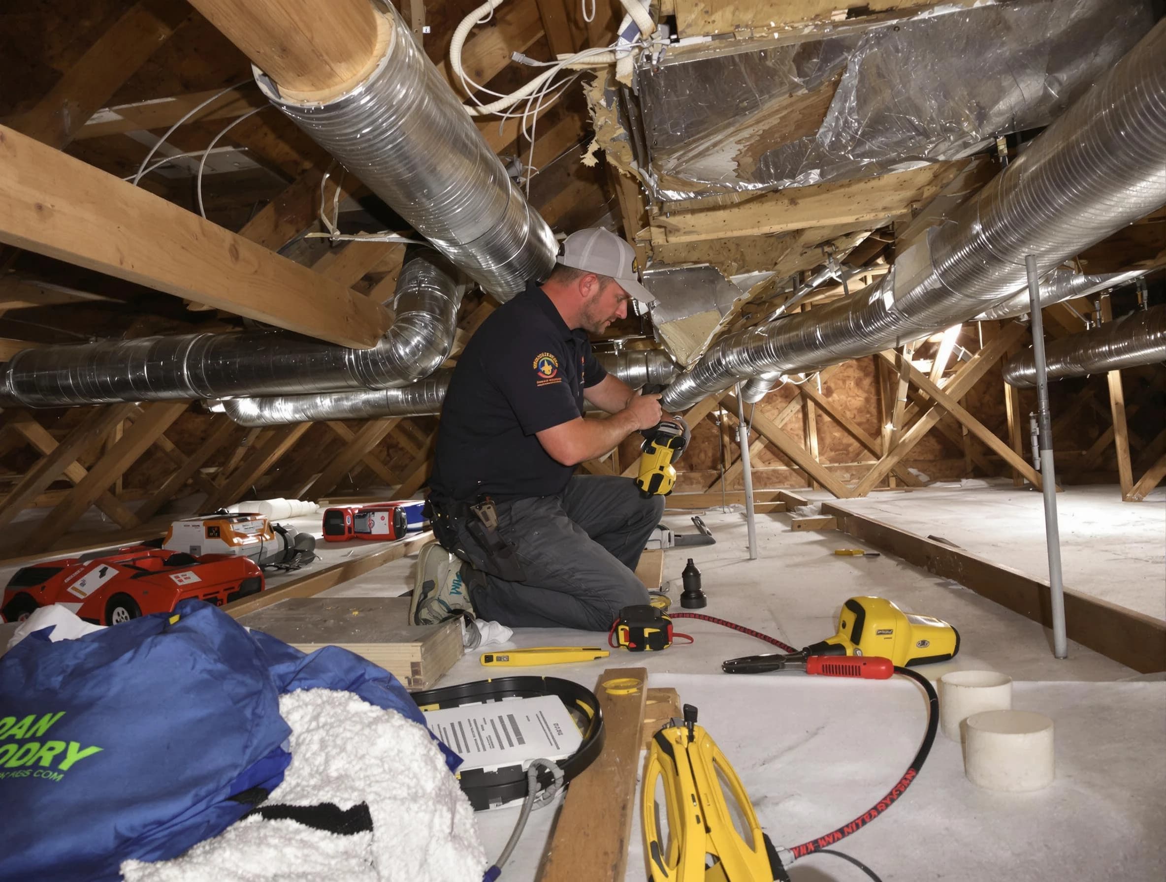 Professional air duct repair by South Valley Air Duct Cleaning in South Valley