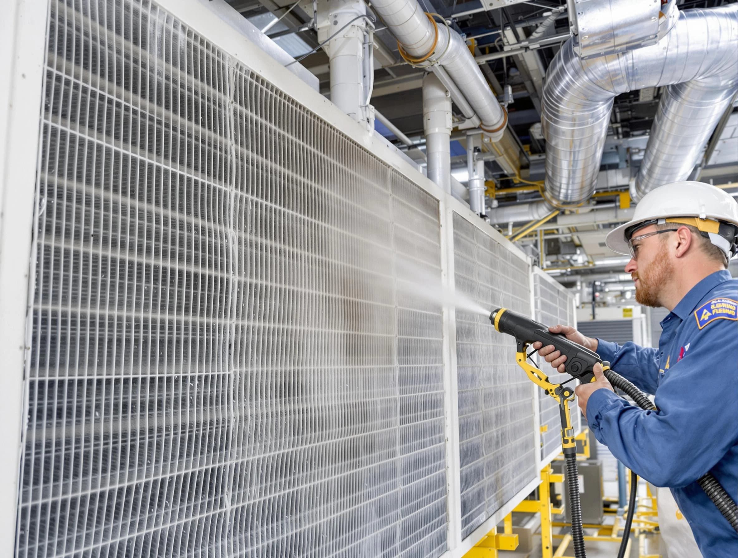 Professional commercial coil cleaning by South Valley Air Duct Cleaning in South Valley