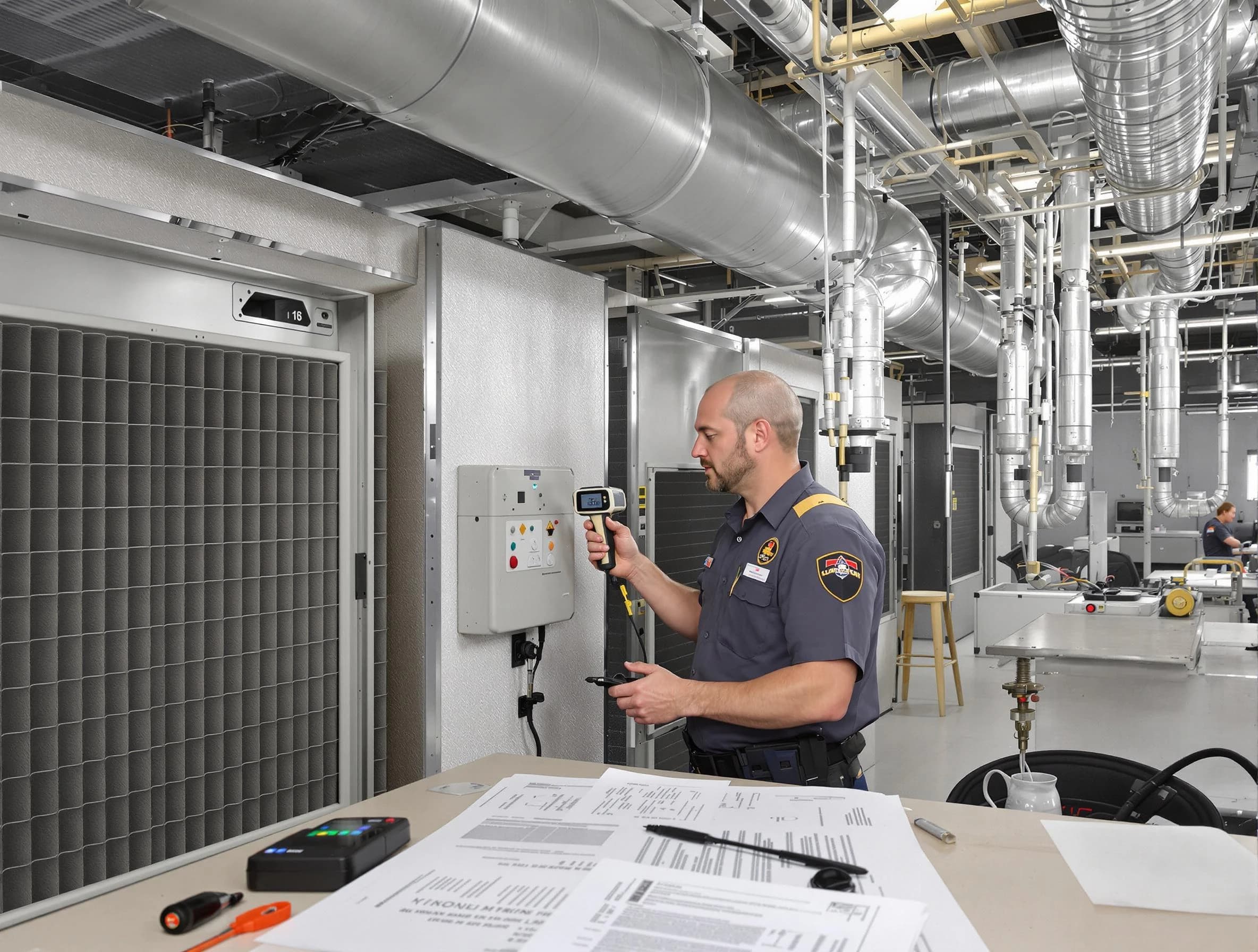 Professional filter system inspection by South Valley Air Duct Cleaning in South Valley