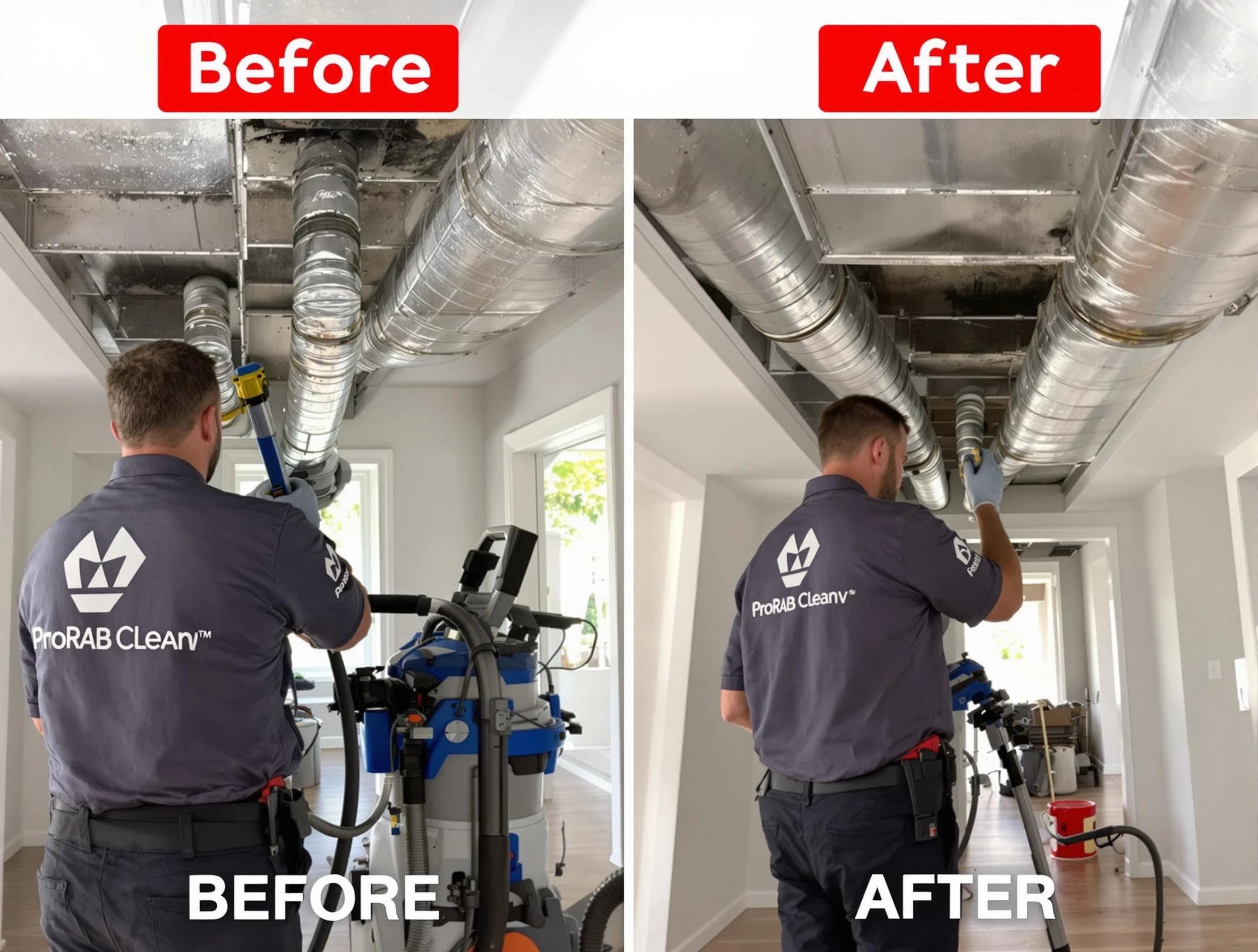 South Valley Air Duct Cleaning expert performing thorough residential duct cleaning in a South Valley home