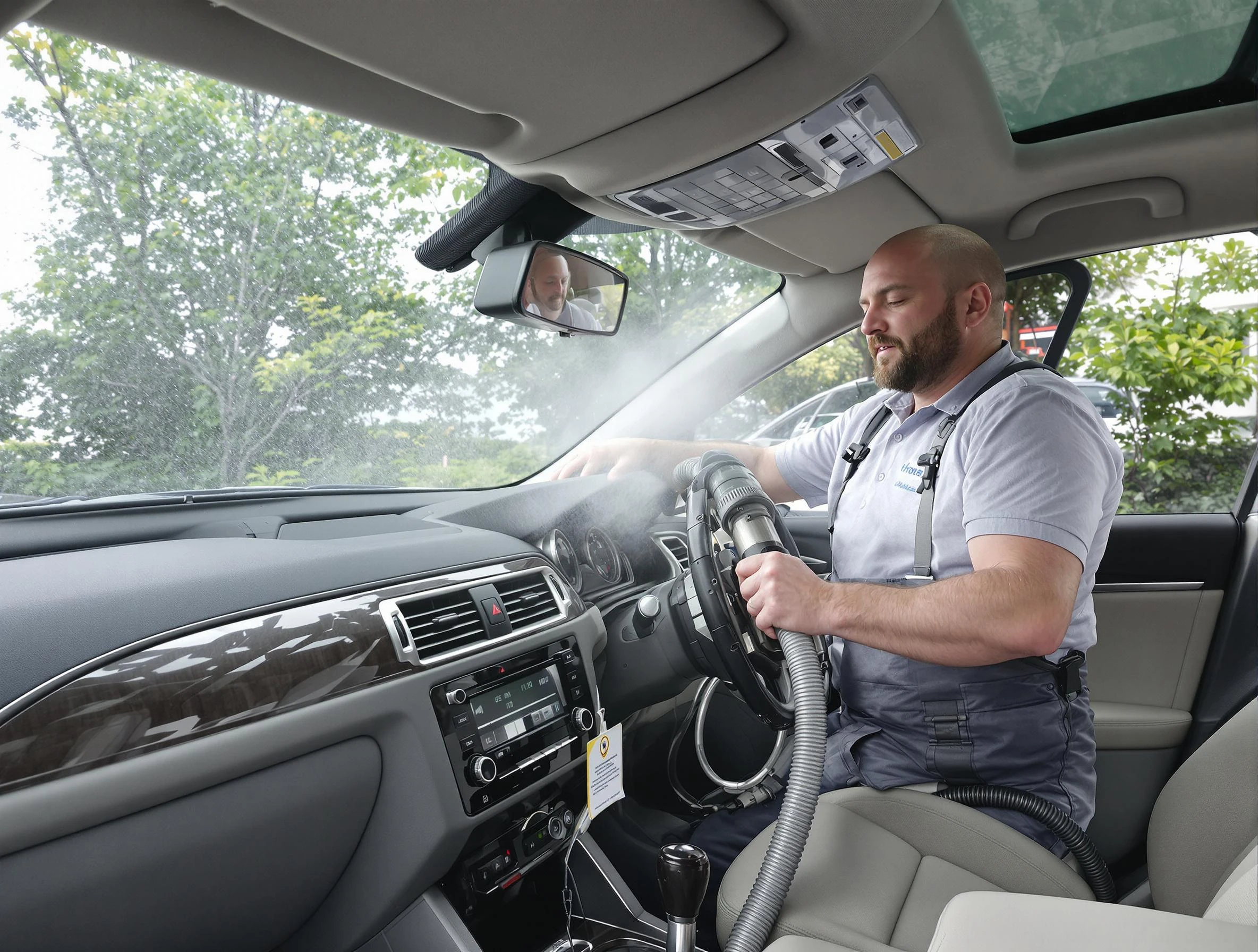 South Valley Air Duct Cleaning specialist performing professional car duct cleaning in South Valley