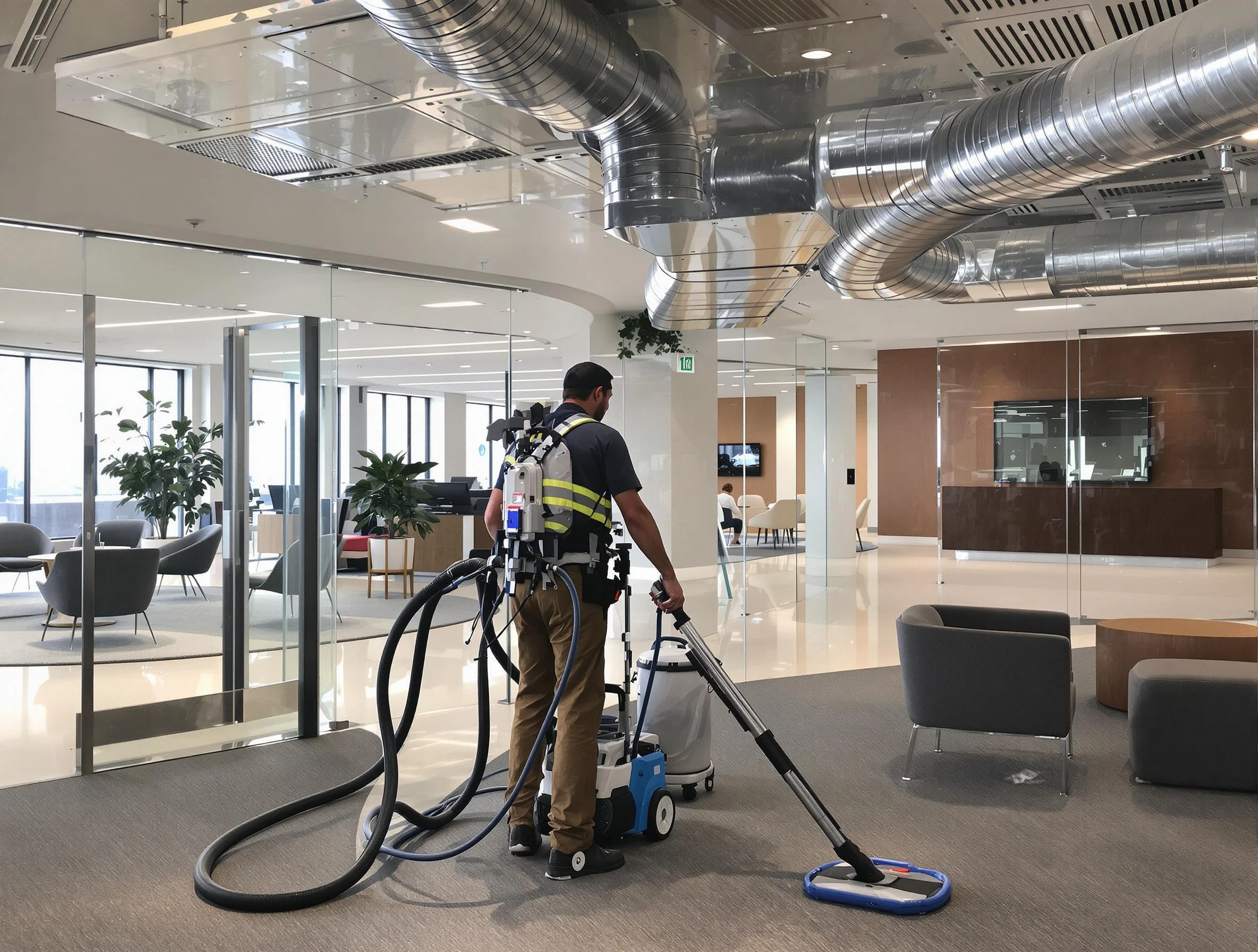 Commercial duct cleaning service by South Valley Air Duct Cleaning in South Valley