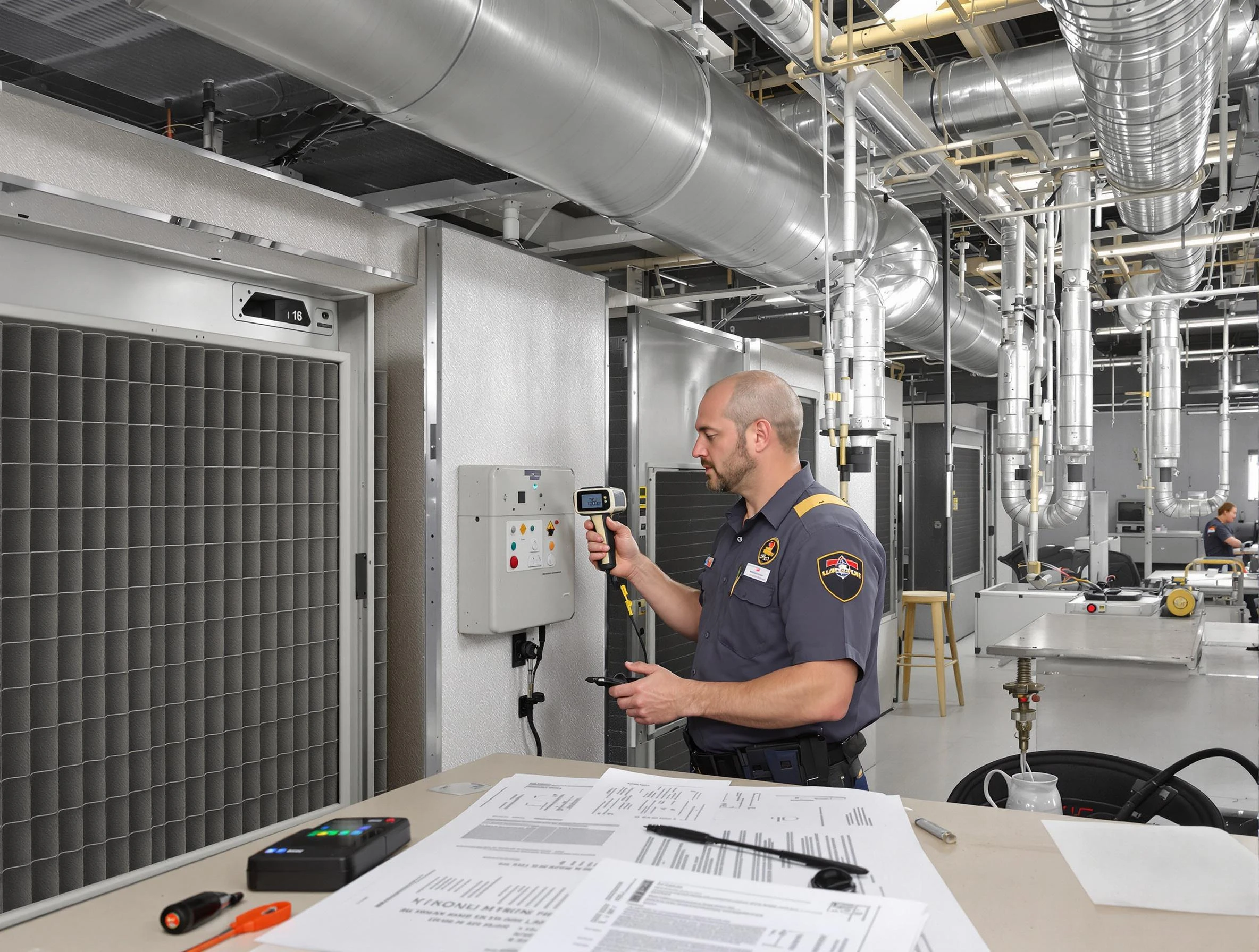 Professional filter system inspection by South Valley Air Duct Cleaning in South Valley